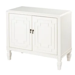 Nadrent Double Door Accent Cabinet Antique White - Aiden Lane -Baxton Studio Shop GUEST 268c6032 7bf2 4ca6 9e56 359c788cecca