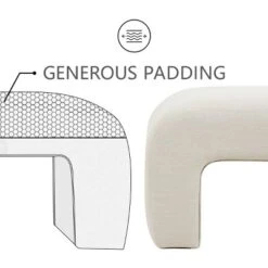 Lily 47" Contemporary Farmhouse Upholstered Bench-The Pop Maison 14 Lily 47" Contemporary Farmhouse Upholstered Bench-The Pop Maison -Baxton Studio Shop GUEST 26a8c4f7 2743 46a8 9c28 5c4a2da76e98