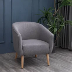 Modern Barrel Accent Chair - WOVENBYRD -Baxton Studio Shop GUEST 26d07e22 8f39 44ee b1da 65e252316bb7