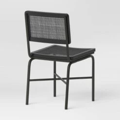 Errol Cane And Wood Dining Chair With Metal Legs Black - Threshold™ 7 Errol Cane And Wood Dining Chair With Metal Legs Black - Threshold™ -Baxton Studio Shop GUEST 270177fe 3aeb 43b7 bf8d 08b29153b9ac