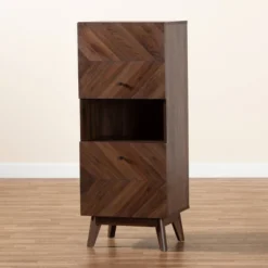 Hartman Wood Storage Cabinet Walnut Brown - Baxton Studio 15 Hartman Wood Storage Cabinet Walnut Brown - Baxton Studio -Baxton Studio Shop GUEST 27643ccc 1a0c 4173 9390 4e0e713445b1
