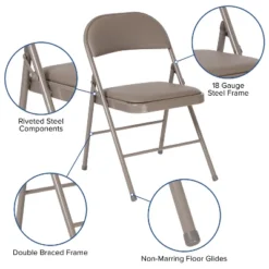 Flash Furniture 2 Pack HERCULES Series Double Braced Vinyl Folding Chair 14 Flash Furniture 2 Pack HERCULES Series Double Braced Vinyl Folding Chair -Baxton Studio Shop GUEST 27732a1b fb93 4b43 a09f 4babe215b488