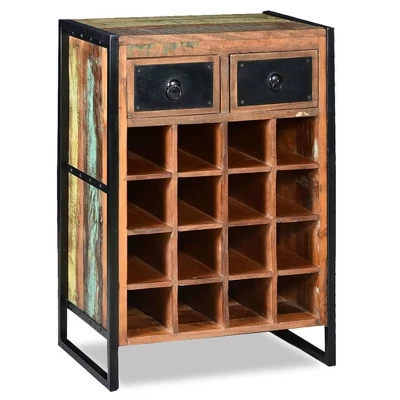 VidaXL Wine Rack For 16 Bottles Solid Reclaimed Wood 14 VidaXL Wine Rack For 16 Bottles Solid Reclaimed Wood - Image 14