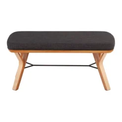 42" Folia Wood Bench - LumiSource -Baxton Studio Shop GUEST 27d2cd16 9778 44e5 ace0 9a9942309ea7