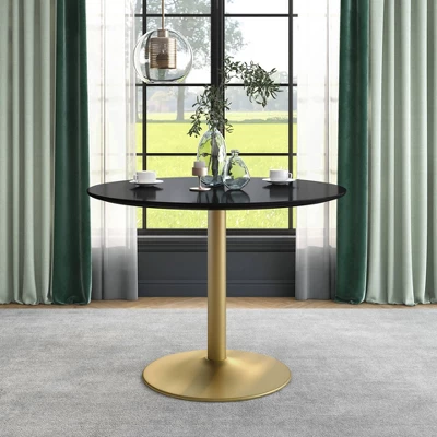 Koldfield Steel Base Round Dining Table - HOMES: Inside + Out 1 Koldfield Steel Base Round Dining Table - HOMES: Inside + Out
