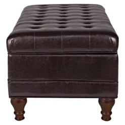 Deluxe Tufted Storage Bench Espresso - HomePop: Faux Leather, Bedroom & Living Room Use, Hinged Lid 12 Deluxe Tufted Storage Bench Espresso - HomePop: Faux Leather, Bedroom & Living Room Use, Hinged Lid -Baxton Studio Shop GUEST 2819d9fb 897b 4a2b ba69 f203846a267a