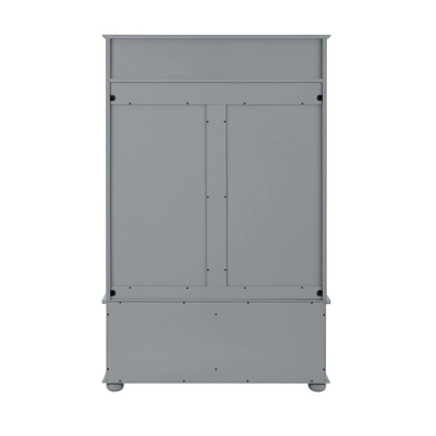 Hall Tree With Bench And Shoe Storage, Entryway Bench With 4 Coat Rack Hooks, Hallway Furniture Coat Tree For Entryway, Mudroom 5 Hall Tree With Bench And Shoe Storage, Entryway Bench With 4 Coat Rack Hooks, Hallway Furniture Coat Tree For Entryway, Mudroom - Image 5