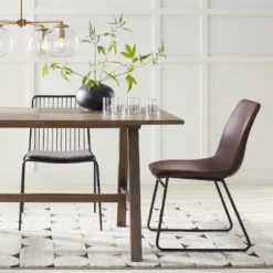 Bowden Faux Leather Dining Chairs - Threshold™ 11 Bowden Faux Leather Dining Chairs - Threshold™ -Baxton Studio Shop GUEST 282deedc 06c1 4d46 b2fb 2fd8f54c5245