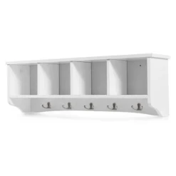 Costway Hanging Entryway Shelf Coat Rack Wall Mounted Storage Cabinets -Baxton Studio Shop GUEST 28611048 a76f 491e a6db cf82d7d0a22a