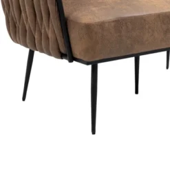 Modern Accent Metal Frame Tufted Sofa With Arms - ModernLuxe -Baxton Studio Shop GUEST 28932c08 188d 46e6 af70 91b99b4c7c2d