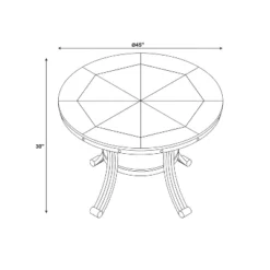 Angelo Dining Table - Powell Company -Baxton Studio Shop GUEST 289b3ac9 3f97 4d30 9023 60bd7f28bb09
