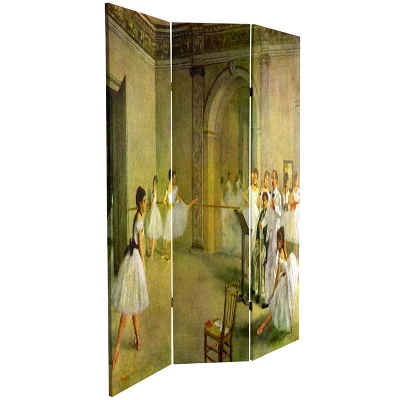 6" Double Sided Works Of Degas Room Divider Dancers - Oriental Furniture 3 6" Double Sided Works Of Degas Room Divider Dancers - Oriental Furniture - Image 3