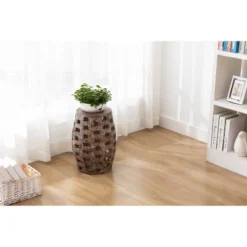 18" Hampton Side Table Weathered - Boraam -Baxton Studio Shop GUEST 29722b78 583c 4749 ab0a 269033268583