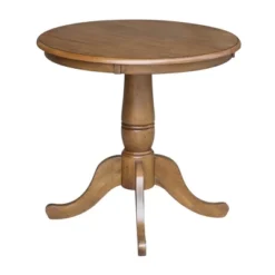 Morgan 30" Round Top Pedestal Table - International Concepts