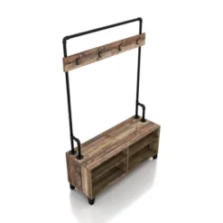 Lebarone Industrial 4 Shelf Hall Tree Reclaimed Barnwood - HOMES: Inside + Out 13 Lebarone Industrial 4 Shelf Hall Tree Reclaimed Barnwood - HOMES: Inside + Out -Baxton Studio Shop GUEST 297cc2a9 62c0 4605 9a7f b37741437af2