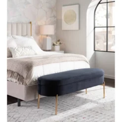 48" Chloe Contemporary Upholstered Storage Bench - LumiSource -Baxton Studio Shop GUEST 299fa32e 250d 4a72 8fc2 b985ee996b28