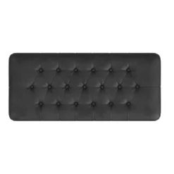 Ainsley Button Tufted Storage Bench Faux Leather - HomePop -Baxton Studio Shop GUEST 29b77a2f 0f5a 4685 b069 a02f86d5f75a