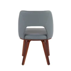 Set Of 2 Triad Bamboo/Faux Leather Upholstered Dining Chairs Walnut/Gray - LumiSource -Baxton Studio Shop GUEST 2a0819c4 e97c 4794 bec6 281bf81795f1