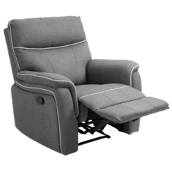 HOMCOM Manual Recliner Armchair With Thick Padded Headrest, Back And Footrest And Adjustable 150 Degree Angle, Gray 7 HOMCOM Manual Recliner Armchair With Thick Padded Headrest, Back And Footrest And Adjustable 150 Degree Angle, Gray -Baxton Studio Shop GUEST 2a0d1827 f786 42b1 99c6 e904a57d04b1