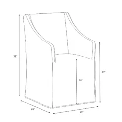 Replacement Slipcover Only For Sloped Arm Dining Chair - Threshold™ 25 Replacement Slipcover Only For Sloped Arm Dining Chair - Threshold™ -Baxton Studio Shop GUEST 2a266694 a6a5 44e1 b50e 8aa03f1cfc5d