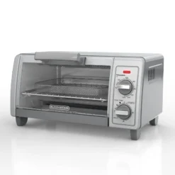Black & Decker BLACK+DECKER 4 Slice Toaster Oven - TO1701SG: Countertop, Small, Dishwasher-Safe Parts
