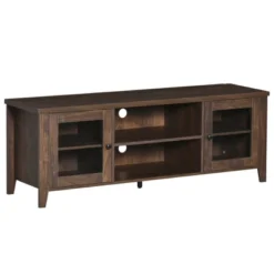 HOMCOM Modern TV Stand, Entertainment Center With Shelves And Cabinets For Flatscreen TVs Up To 60" For Bedroom, Living Room -Baxton Studio Shop GUEST 2a4f5ea7 c96a 43a9 97b1 46adb2d82304