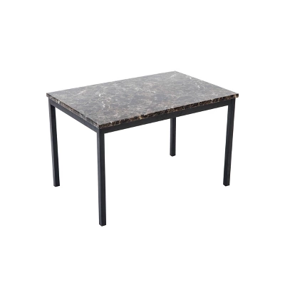Arjen Rectangular Dining Table Black/Brown Finish - Boraam 1 Arjen Rectangular Dining Table Black/Brown Finish - Boraam