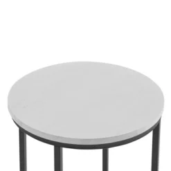 Vivian Glam X Leg Round Side Table - Saracina Home -Baxton Studio Shop GUEST 2a9d589b 51b6 4a91 a201 0ea1365388f6
