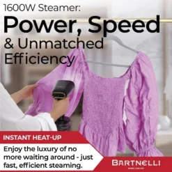 Bartnelli Pro Luxury Handheld Garment Steamer, 30s Heat-Up, Large Detachable Water Tank, 8ft Cord 10 Bartnelli Pro Luxury Handheld Garment Steamer, 30s Heat-Up, Large Detachable Water Tank, 8ft Cord -Baxton Studio Shop GUEST 2ad2b520 d198 4dd1 8b2d 52ef0cefb69e