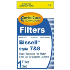 Replacement Vacuum Filter For Envirocare 203-1192 - 942 Single Pack