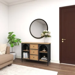 Farmhouse Wood And Metal Cabinet Black - Olivia & May -Baxton Studio Shop GUEST 2ae99100 d105 4b5e 992c a2f4c6c2e9ce