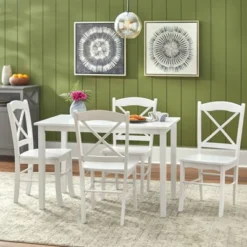 Set Of 2 Tiffany Cross Back Chairs - Buylateral -Baxton Studio Shop GUEST 2b147f94 6ad4 4961 9261 493aa5980aab