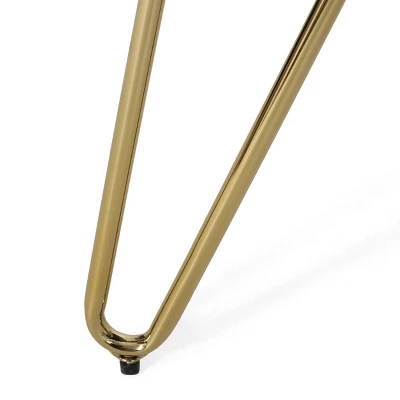 Grelton Modern Glam Velvet Club Chair With Hairpin Legs - Christopher Knight Home 6 Grelton Modern Glam Velvet Club Chair With Hairpin Legs - Christopher Knight Home - Image 6