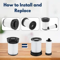 Nispira Fine Dust Vacuum Filter Compatible With Miele Triflex HX1 Cordless Stick Vacuum Cleaners, Part#11289902. 2 Packs -Baxton Studio Shop GUEST 2ba8e8ec 831b 4e4a 876e 723dd715245b