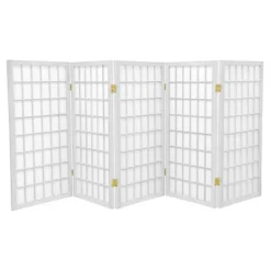 3 Ft. Tall Window Pane Shoji Screen (5 Panels) - Oriental Furniture -Baxton Studio Shop GUEST 2bab6489 f90e 40ae be19 1ab21d7058af