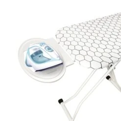 Large Metal Ironing Board Freestanding Adjustable Height No Assembly Required