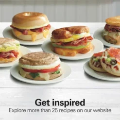 Hamilton Beach Breakfast Sandwich Maker With Timer - Dark Gray - 25478: Nonstick, Cool Touch Handle, 600W, Dishwasher-Safe -Baxton Studio Shop GUEST 2c04dd82 3fdd 4323 a3bb d6de152036ec