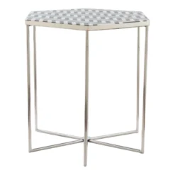 Fargo Side Table Black/White - ZM Home