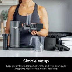 Ninja NeverClog Cold Press Juicer Powerful Slow Juicer With Total Pulp Control Easy To Clean - JC151: Juicer Machine, Dishwasher-Safe, BPA-Free -Baxton Studio Shop GUEST 2c1c9641 720c 441f b6e3 44f30763ce1c