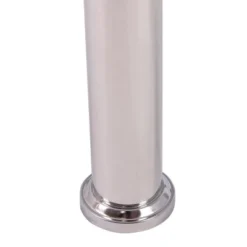 Costway Tempered Glass Oval Side Coffee Table Shelf Chrome Base Living Room Clear -Baxton Studio Shop GUEST 2c21e851 5ed8 46a7 8018 9431310efab0