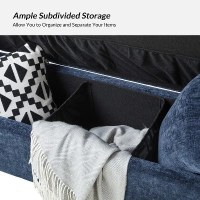 Arrigo Upholstered Flip Top Storage Bench With Arms |ARTFUL LIVING DESIGN 3 Arrigo Upholstered Flip Top Storage Bench With Arms |ARTFUL LIVING DESIGN - Image 3