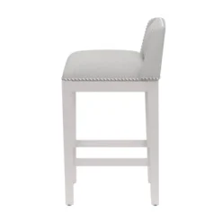 Set Of 2 26" Bronn Non Swivel Counter Height Barstools White /Silver - Hillsdale Furniture -Baxton Studio Shop GUEST 2c745872 da62 48a6 bb3d 610fce2bb01e