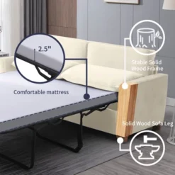 Mjkone Modern Velvet 2-in-1 Pull Out Sleep Sofa Bed -Baxton Studio Shop GUEST 2cac6d35 d4ef 4a7a a210 bf06b3c285e2