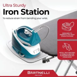 Bartnelli Extra Wide Pro Ironing Board 19x48" Ironing Surface Premium 4 Layer Heat Resistant Cover -Baxton Studio Shop GUEST 2cbd0afe af3c 4a45 a340 0ad96ecf4cbe
