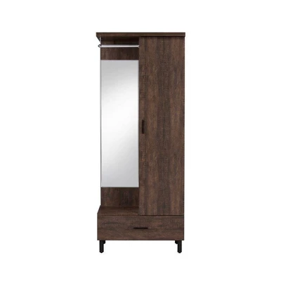 Tsula Hall Tree Rustic Walnut - Acme Furniture 1 Tsula Hall Tree Rustic Walnut - Acme Furniture