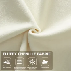 Convertible Sofa Bed With Removable Backrests & Pillows, Fluffy Chenille DIY Sleeper Sofa Couch Chaise Lounge Game Pad - ModernLuxe -Baxton Studio Shop GUEST 2d054c7e ff33 457a 89c9 3310ecf1e8c8