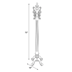Lucas Coat Rack Warm Nut Brown - Powell Company -Baxton Studio Shop GUEST 2d163a80 6185 4ccf b42e 1bb9d6dda393