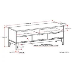 Pearson Solid Hardwood TV Stand For TVs Up To 65" - WyndenHall -Baxton Studio Shop GUEST 2d2860f1 64e7 4a17 b4b8 a3b6a7e9e2da