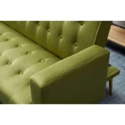 Hybition Modern Convertible Futon Sleeper With Mattress, Sturdy Metal Frame & Legs, Foldable Backrest Sofabed -Baxton Studio Shop GUEST 2d840d65 3054 46e9 9367 c89206c71340