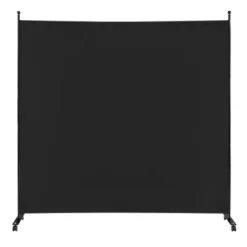Costway 6FT Single Panel Room Divider With Wheels Rolling Fabric Partition Privacy Screen -Baxton Studio Shop GUEST 2db42210 8021 425f b9cf 28dd899d4596